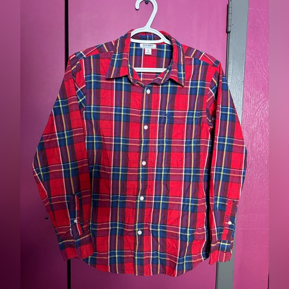 Old Navy Tops - Old Navy Vibrant Plaid Shirt